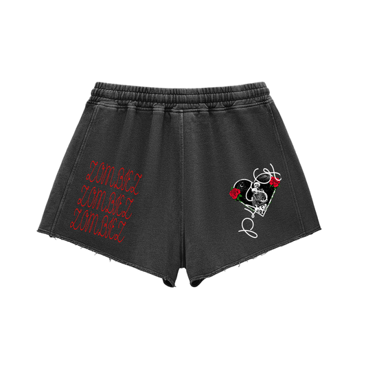 Snow Washed Raw Edge THZBZ Shorts