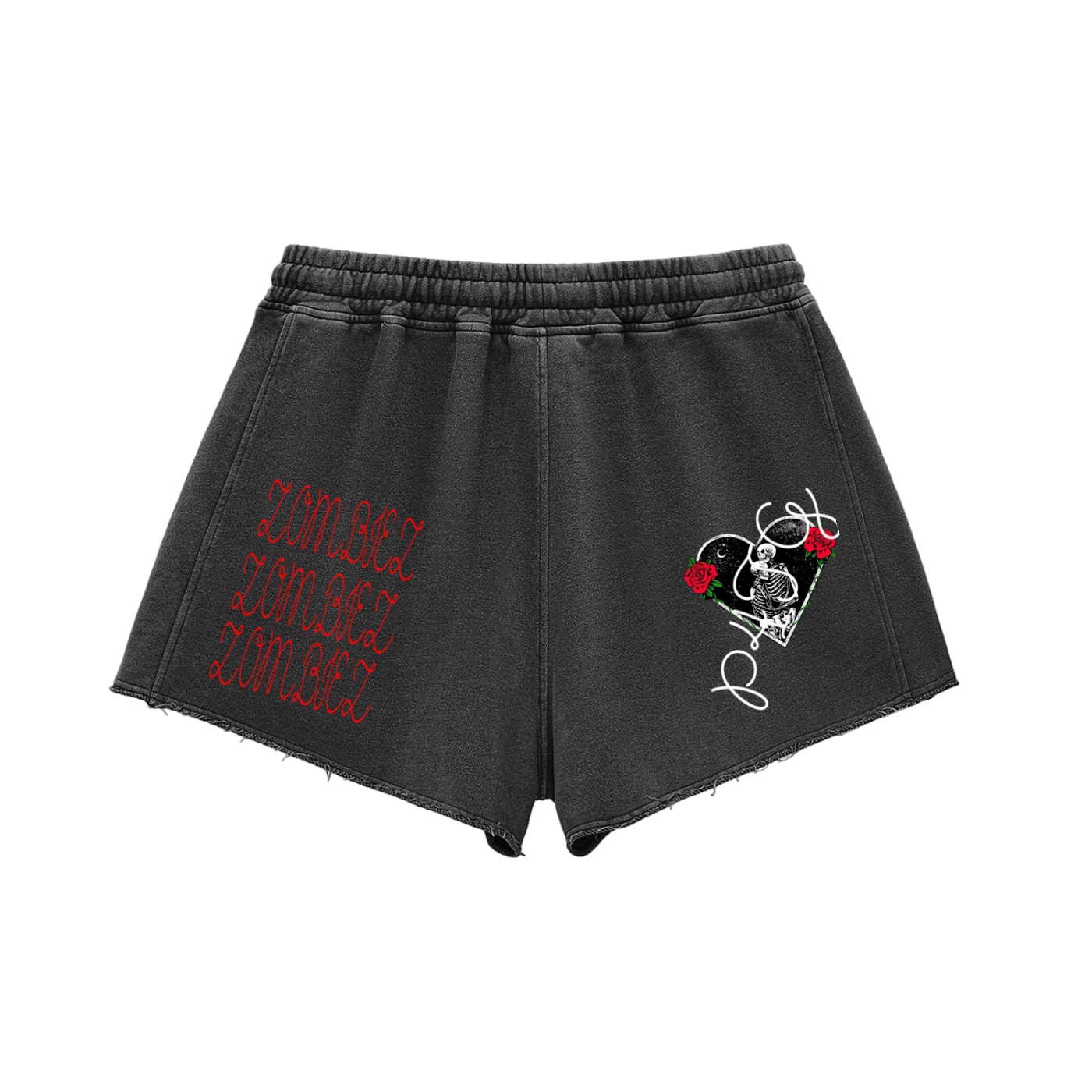Snow Washed Raw Edge THZBZ Shorts
