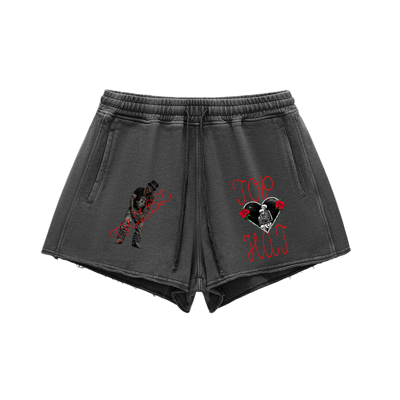 Snow Washed Raw Edge THZBZ Shorts