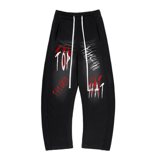 THZBZ Curved Blade Fleece Sweatpants