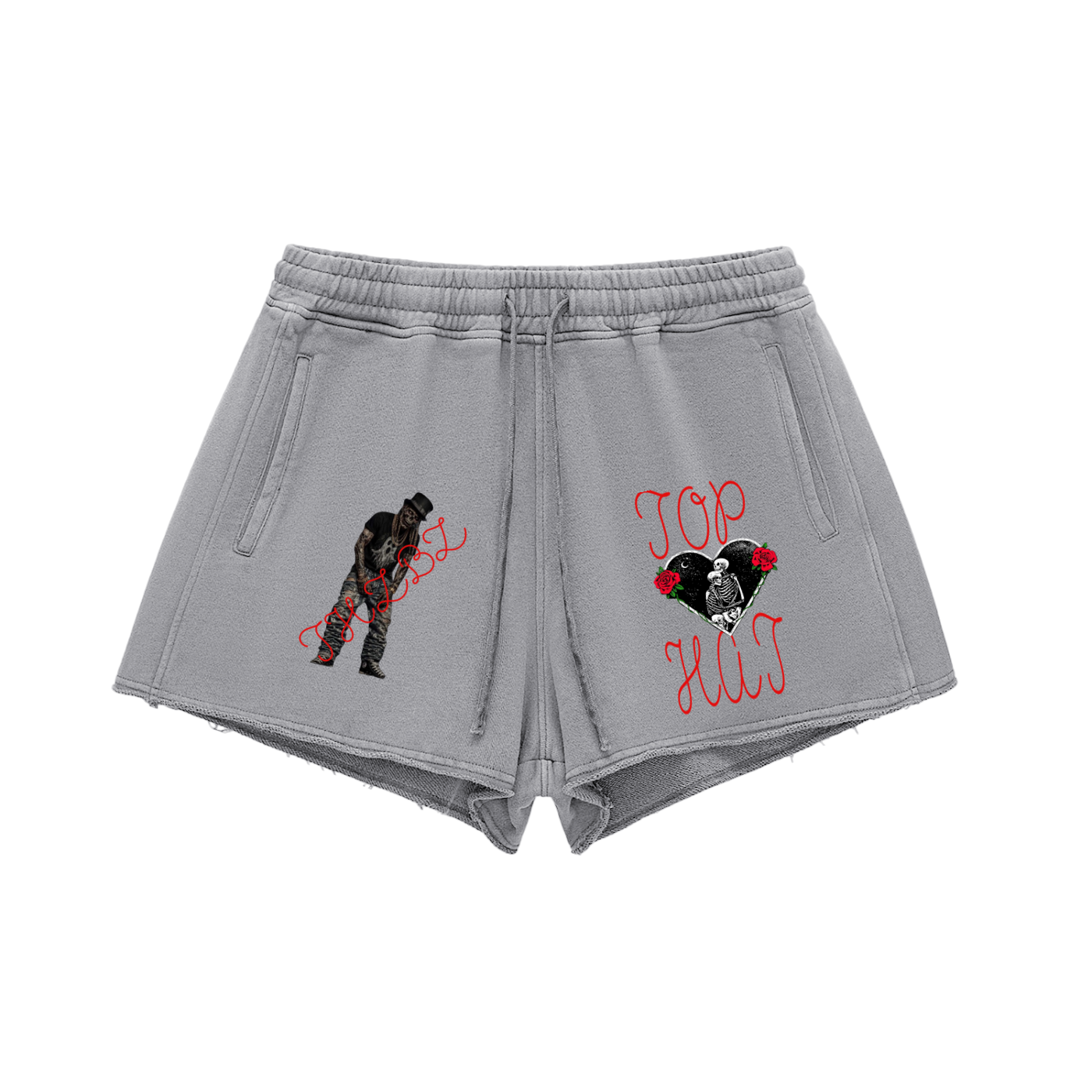 Snow Washed Raw Edge THZBZ Shorts